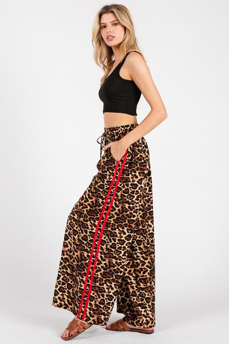 Leopard Track Pants