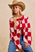 Sweetheart Checkered Sweater