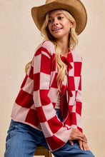 Sweetheart Checkered Sweater