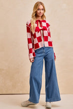 Sweetheart Checkered Sweater