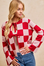 Sweetheart Checkered Sweater
