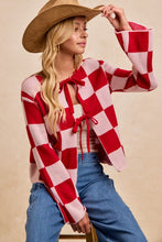 Sweetheart Checkered Sweater