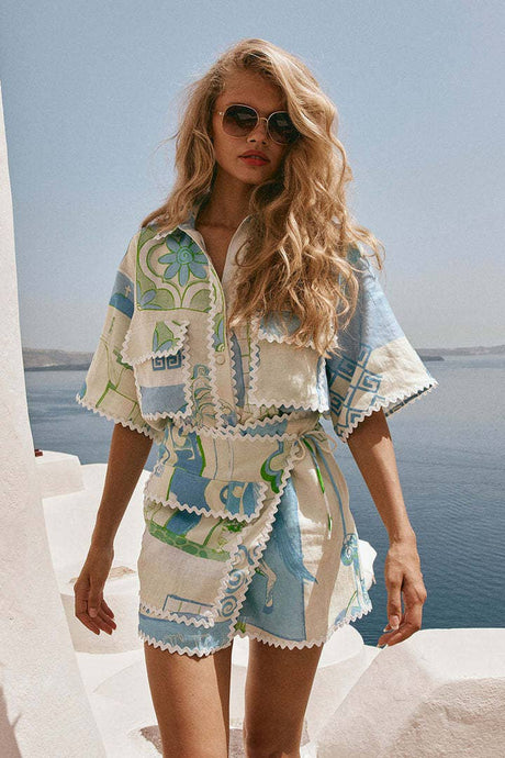 It's All Greek To Me Skirt Set