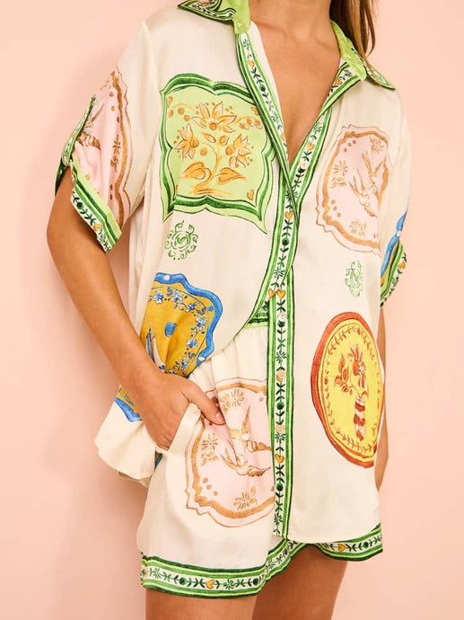 Passport Ready Summer Shorts Set