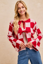 Sweetheart Checkered Sweater