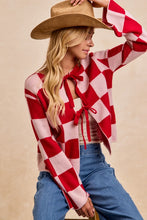 Sweetheart Checkered Sweater