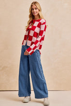 Sweetheart Checkered Sweater