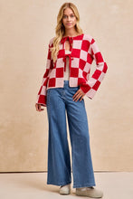 Sweetheart Checkered Sweater