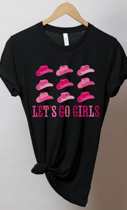 Lets Go Girls Cowgirl Hat Graphic Tee PLUS