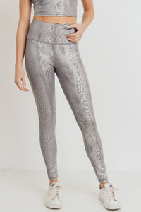 Mambacita Yoga Pants in Silver