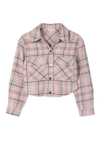 Plaid Cropped Jacket